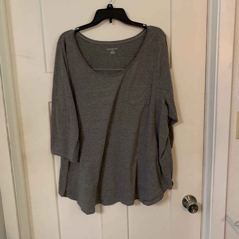 Lane Bryant 26/28 3/4 sleeve pocket tee